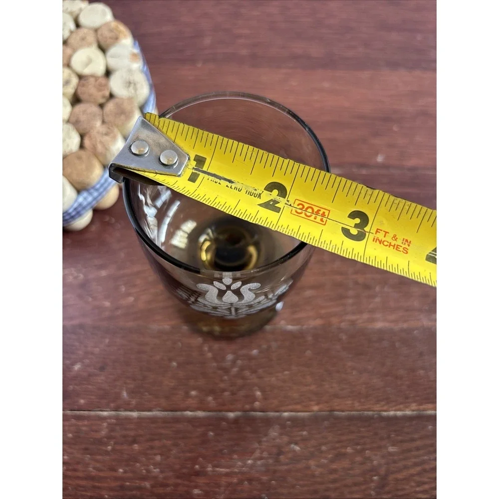 Pfaltzgraff Village Brown 6 oz‎ Wine Glass Water Stem Goblet 5-1/4